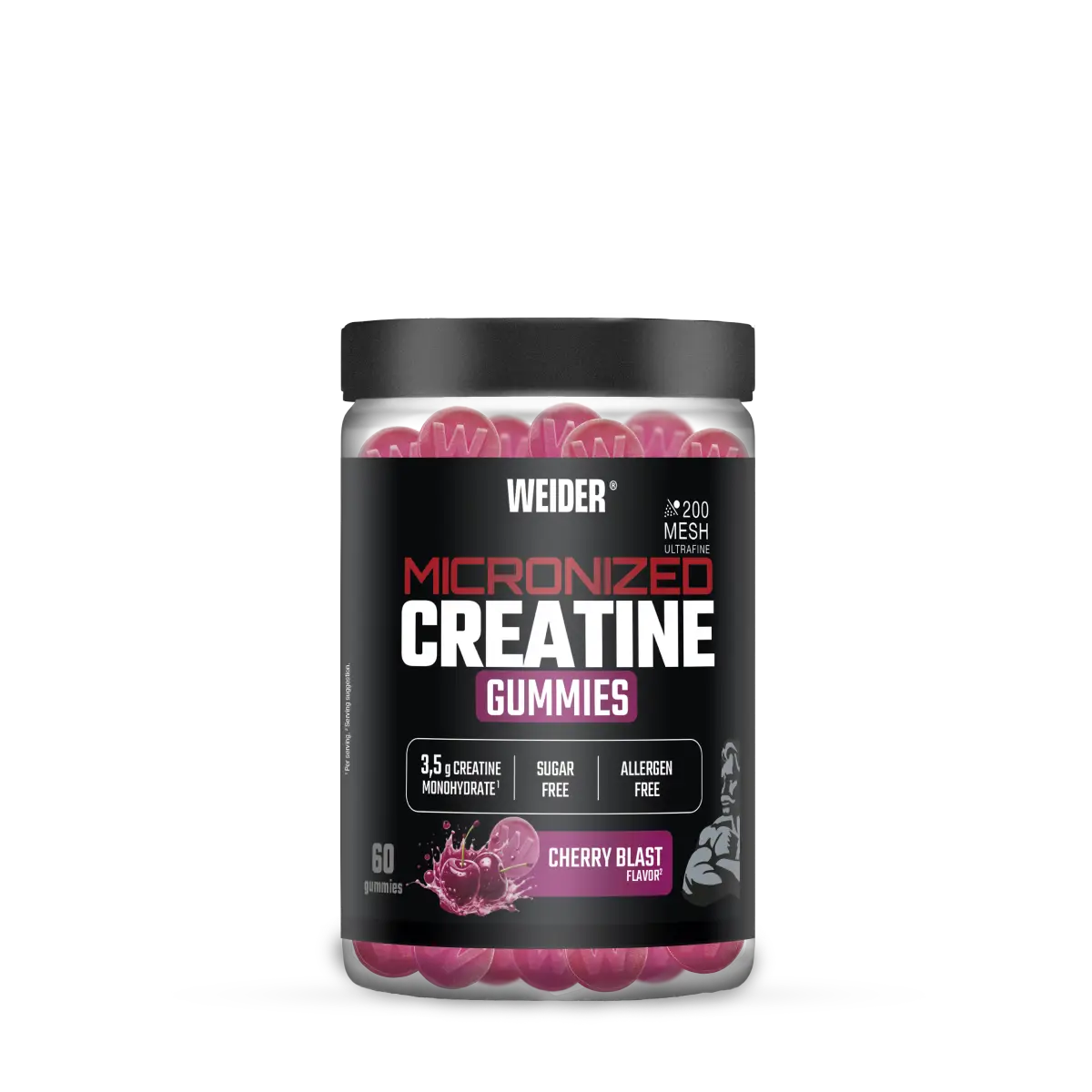 Weider Micronized Creatine Gummies Cherry Blast